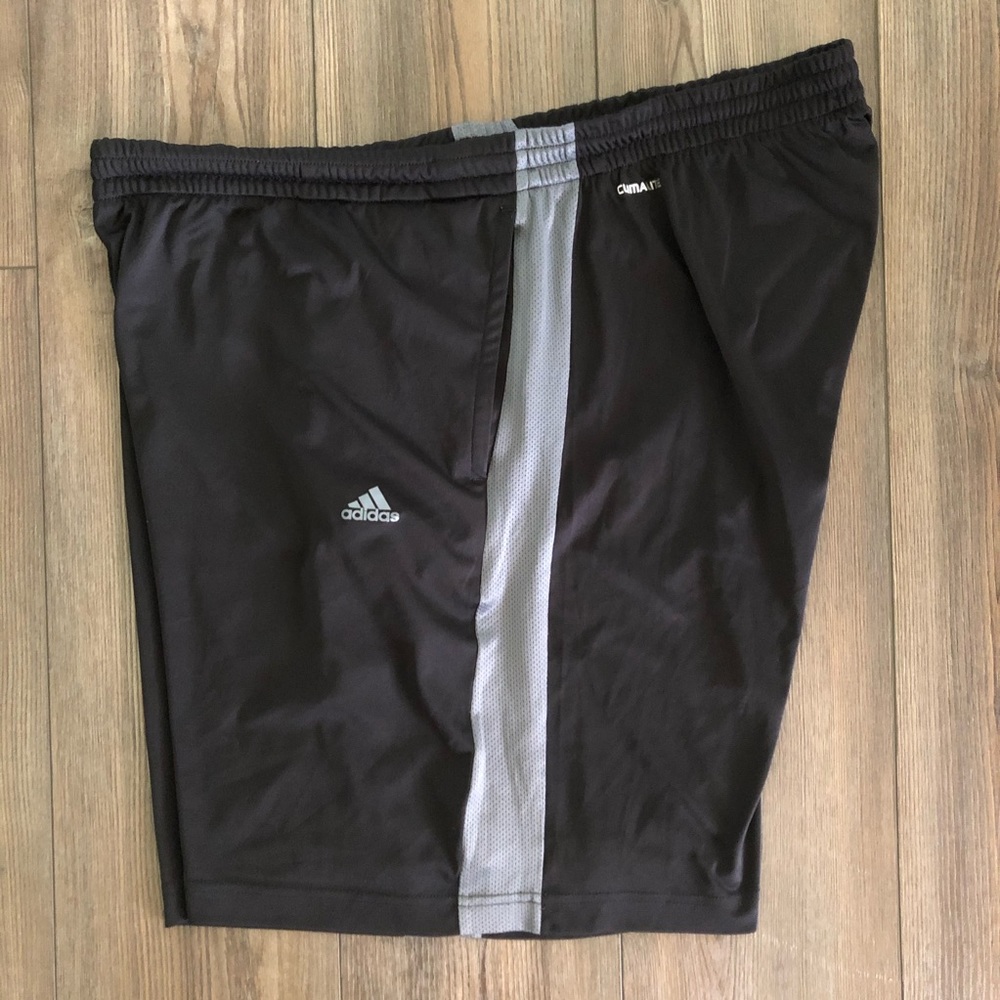 Black & Gray adidas ClimaLite Shorts